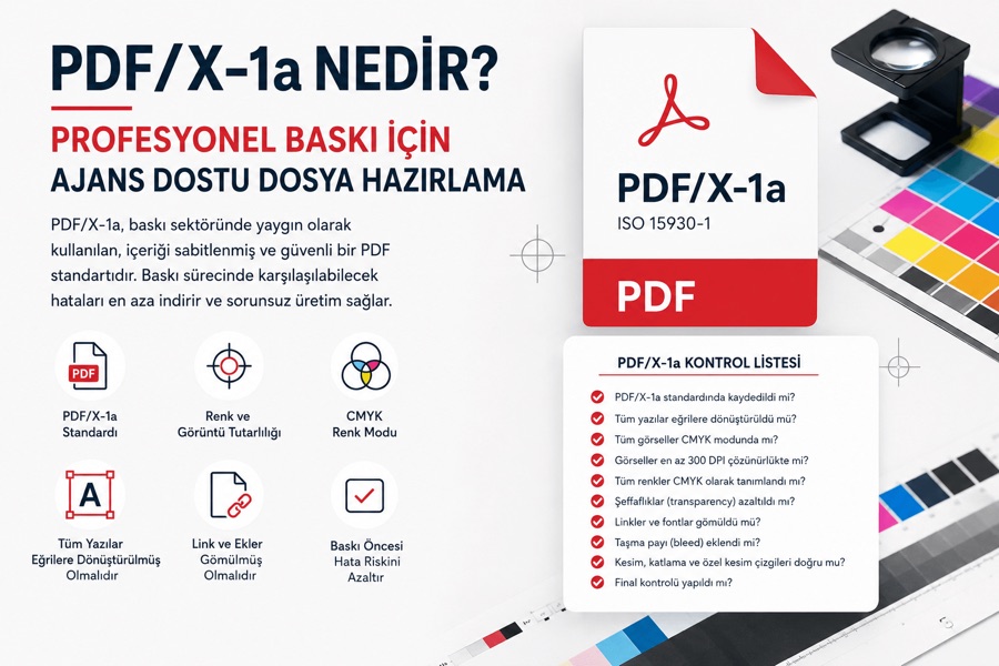 PDF/X-1a Nedir? Profesyonel Baskı İçin Ajans Dostu Dosya Hazırlama